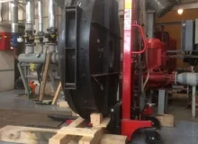 Демонтаж и упаковка крышек газовых котлов. Вес 1500кг и 1300кг