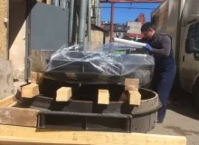 Демонтаж и упаковка крышек газовых котлов. Вес 1500кг и 1300кг