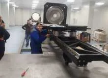Установка оптических столов с коллиматором