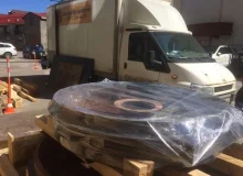 Демонтаж и упаковка крышек газовых котлов. Вес 1500кг и 1300кг