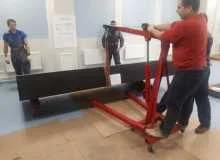 Установка оптических столов с коллиматором