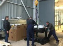 Установка оптических столов с коллиматором